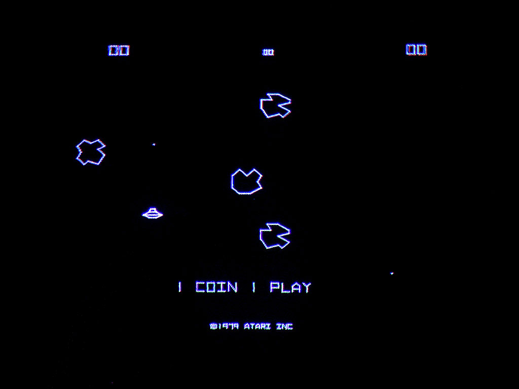 screenshot of Asteroids