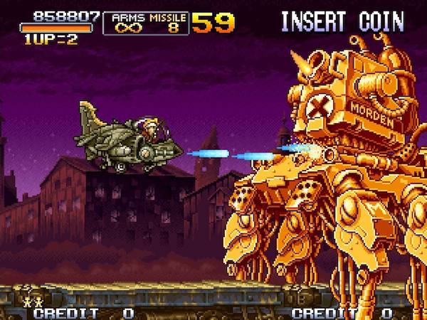 screenshot of Metal Slug X