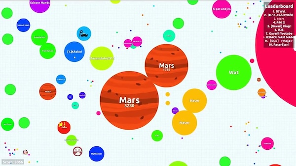 screenshot of Agar.io