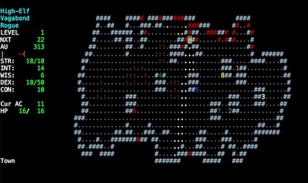 screenshot of Angband