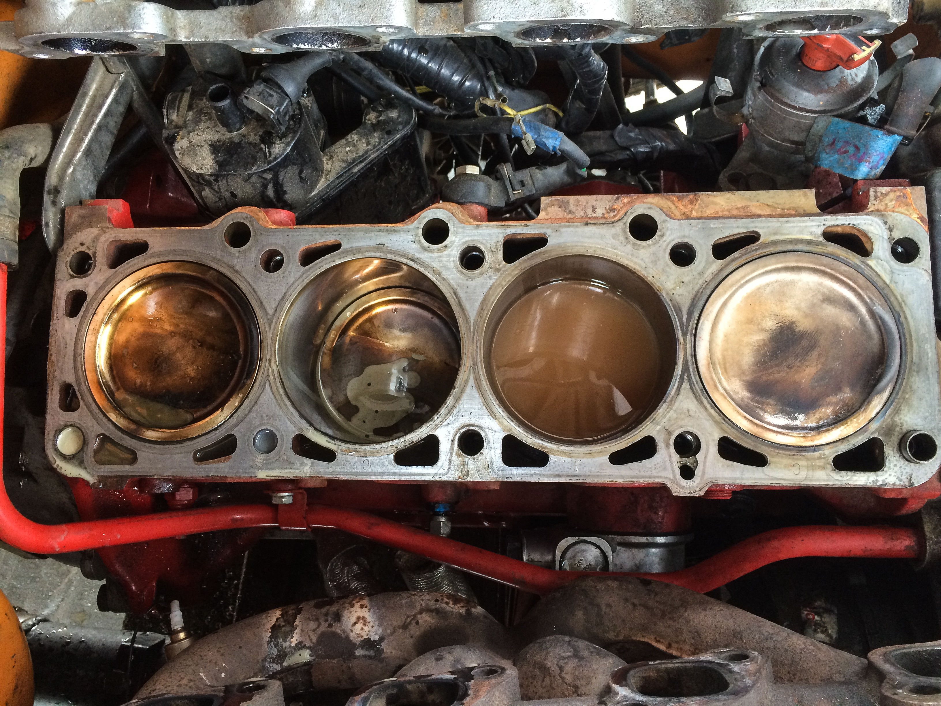 Olympus 2015. A couple repairs and this engine rallied on day 2. Volvo perseverance!<br />05/16/2015 @ 16:03<br />Camera: iPhone 5s<br />Lens: iPhone 5s back camera 4.15mm f/2.2