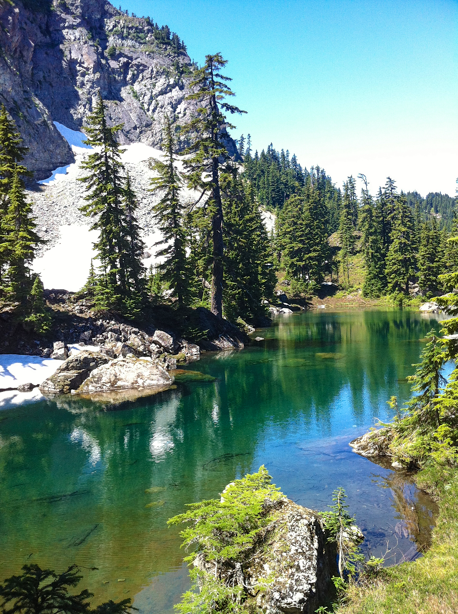 I might go camp by this lake someday.<br />07/10/2013 @ 12:27<br />Camera: iPhone 4