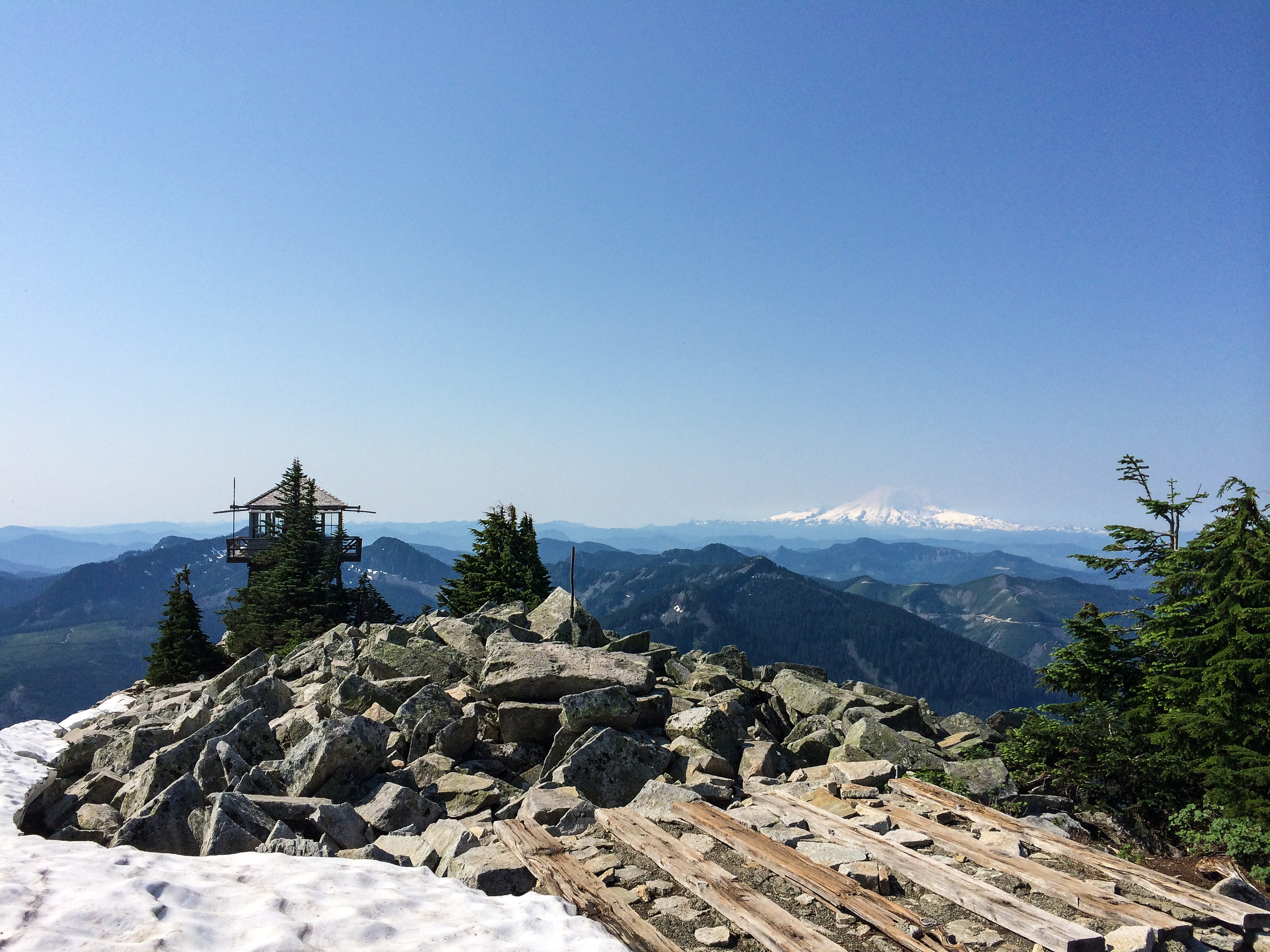 Granite Mountain lookouts.<br />07/15/2014 @ 10:07<br />Camera: iPhone 5s<br />Lens: iPhone 5s back camera 4.12mm f/2.2