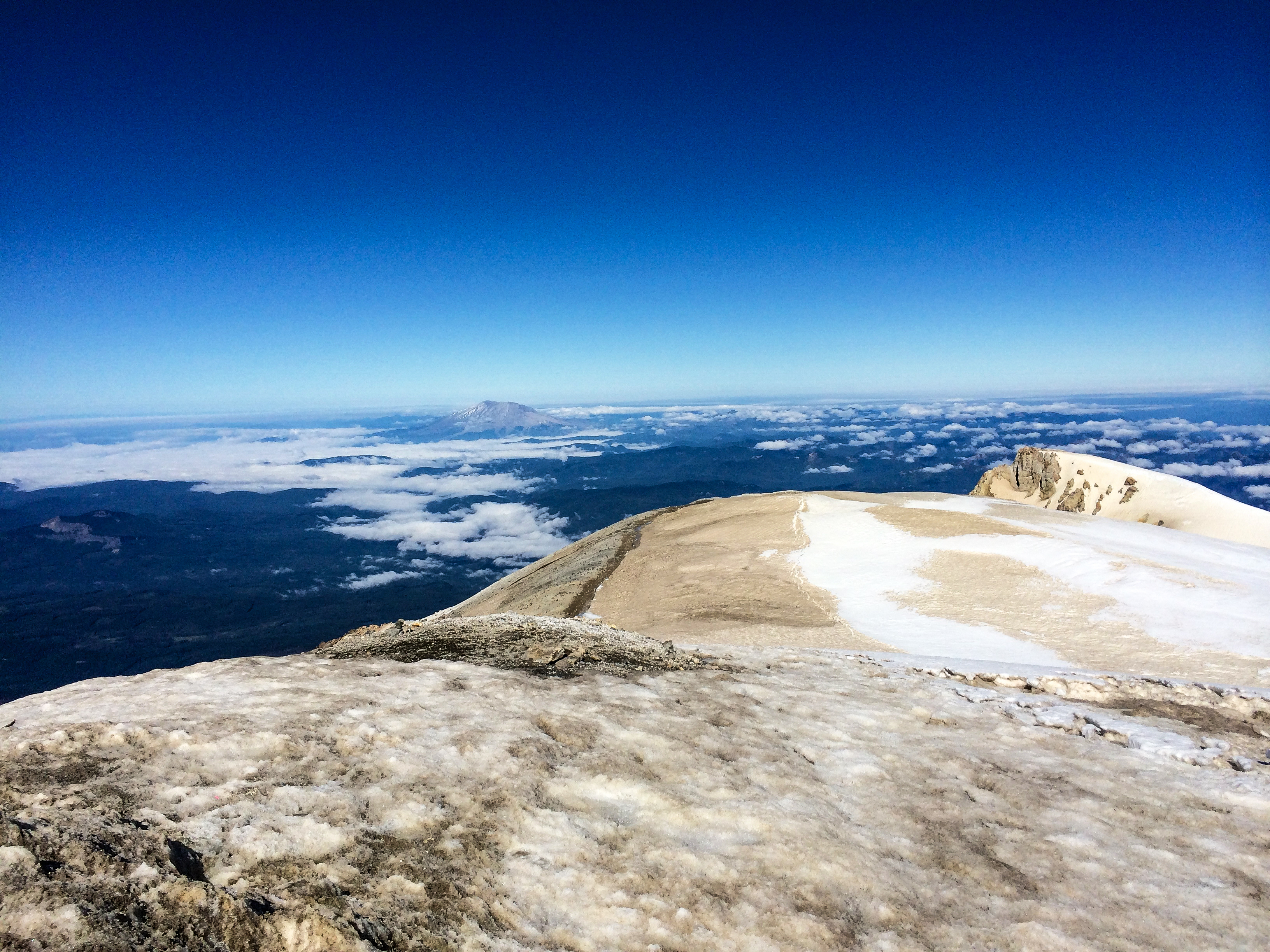 Mt. Adams view of Mt. St. Helens<br />08/07/2014 @ 09:46<br />Camera: iPhone 5s<br />Lens: iPhone 5s back camera 4.12mm f/2.2